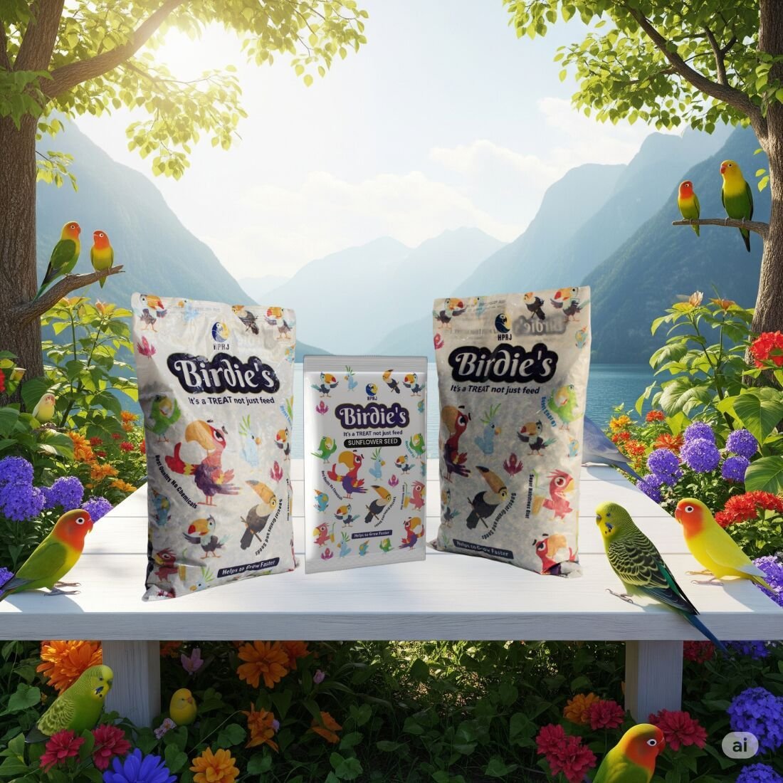 Birdie\'S Sunflower Seeds and Mix Bird Seeds Combo
