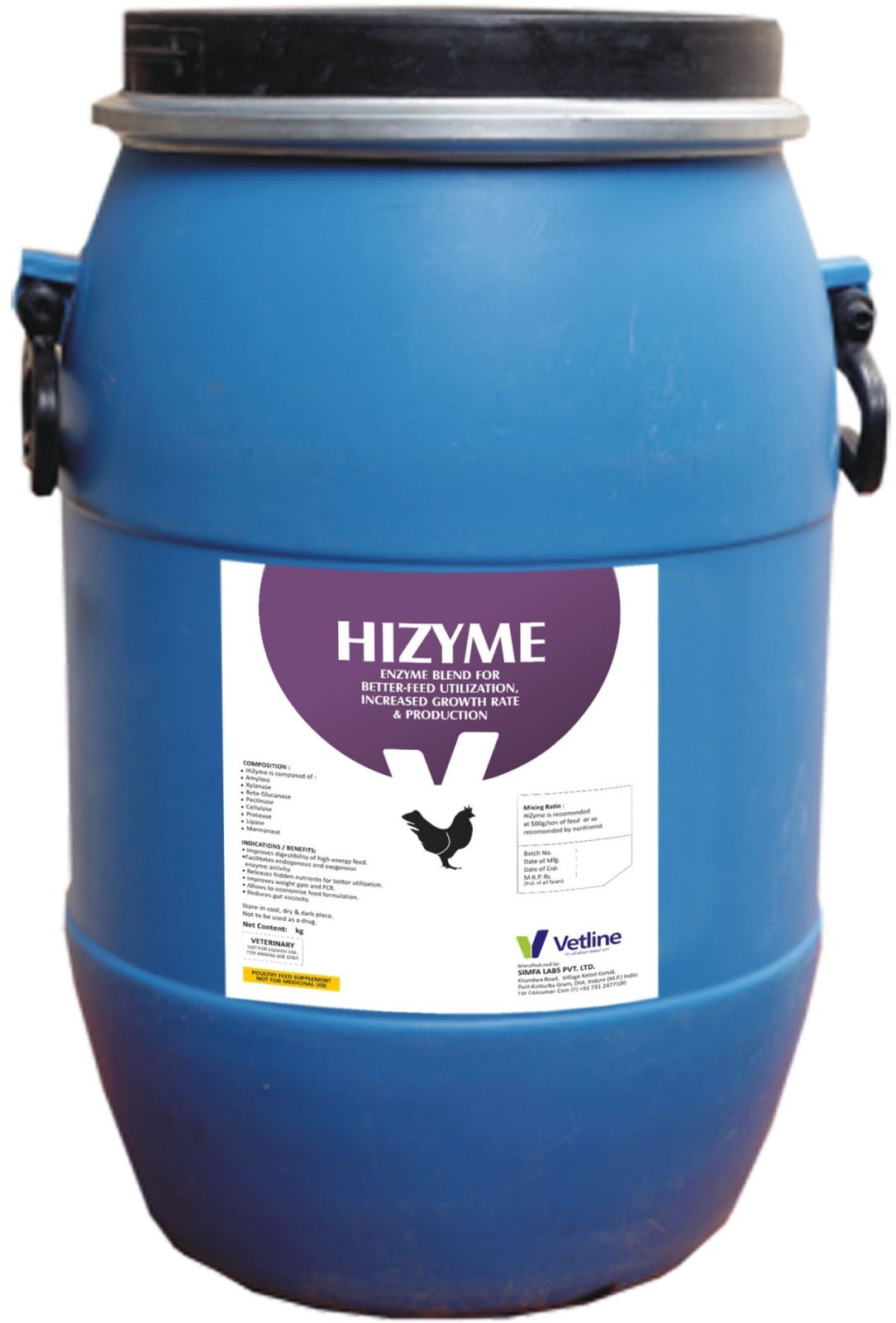 Vetline Hizyme Enzyme Premix Liquid