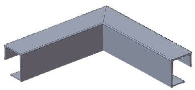 Aluminium External Corner (Ice)