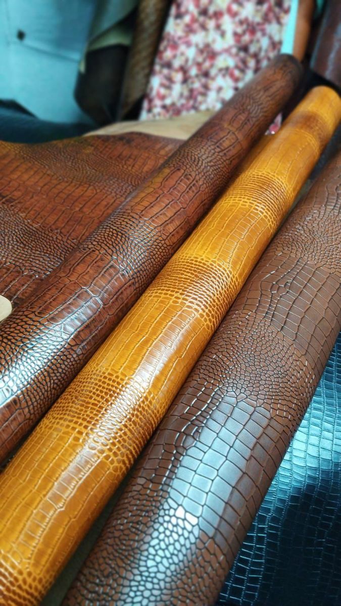 Crocodile Print Leather