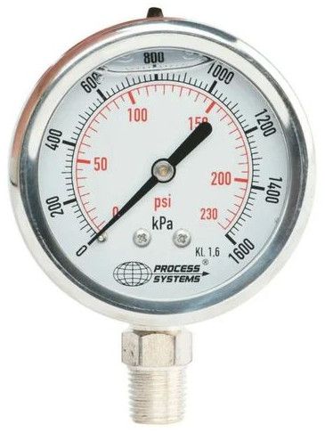 1.5 Inch Stainless Steel Pressure Gauge