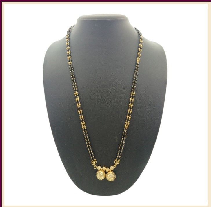 Golden Twin Floral Dailywear Mangalsutra