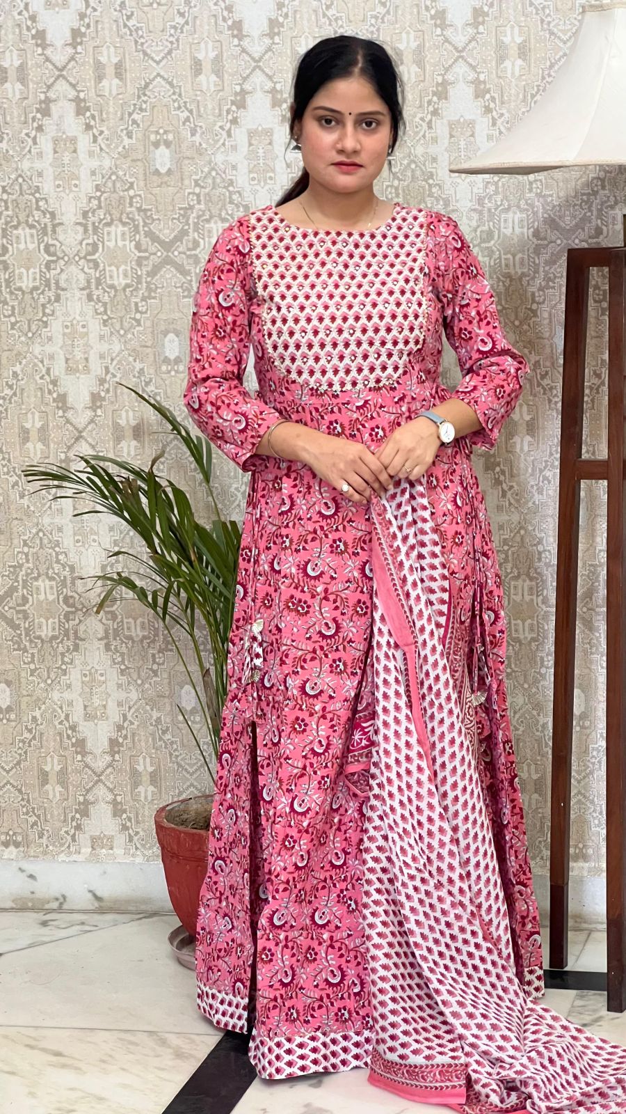 Ladies Rose Prism Flare Anarkali Suit