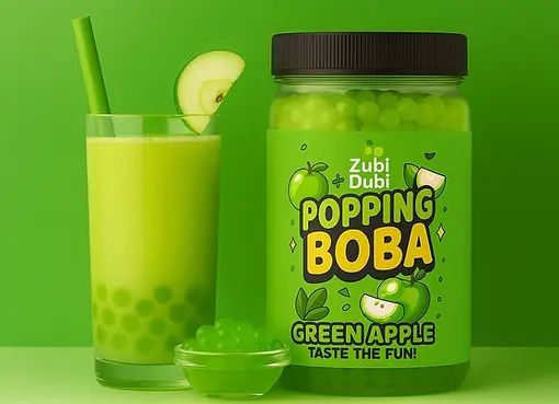 Green Apple Boba Pearls