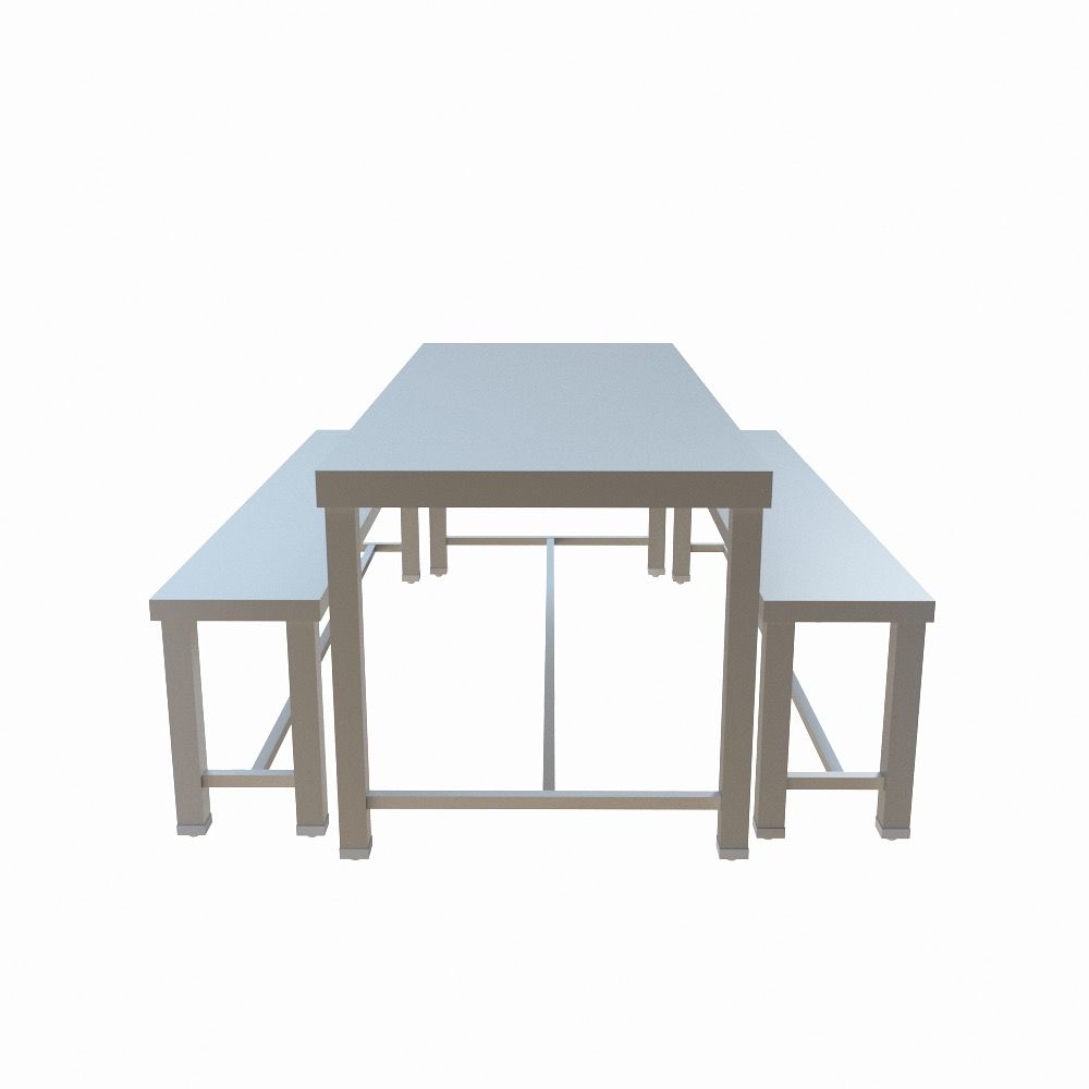 Stainless Steel 6 Seater Dining Table