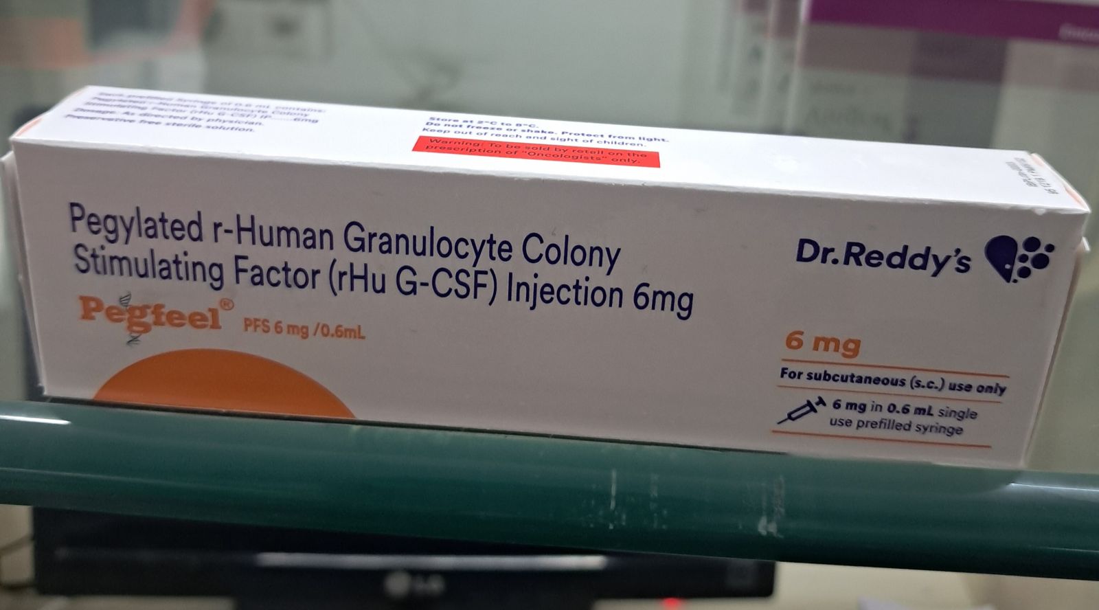 Pegfeel Pegylated R Human Granulocyte Colony Stimulating Factor Injection