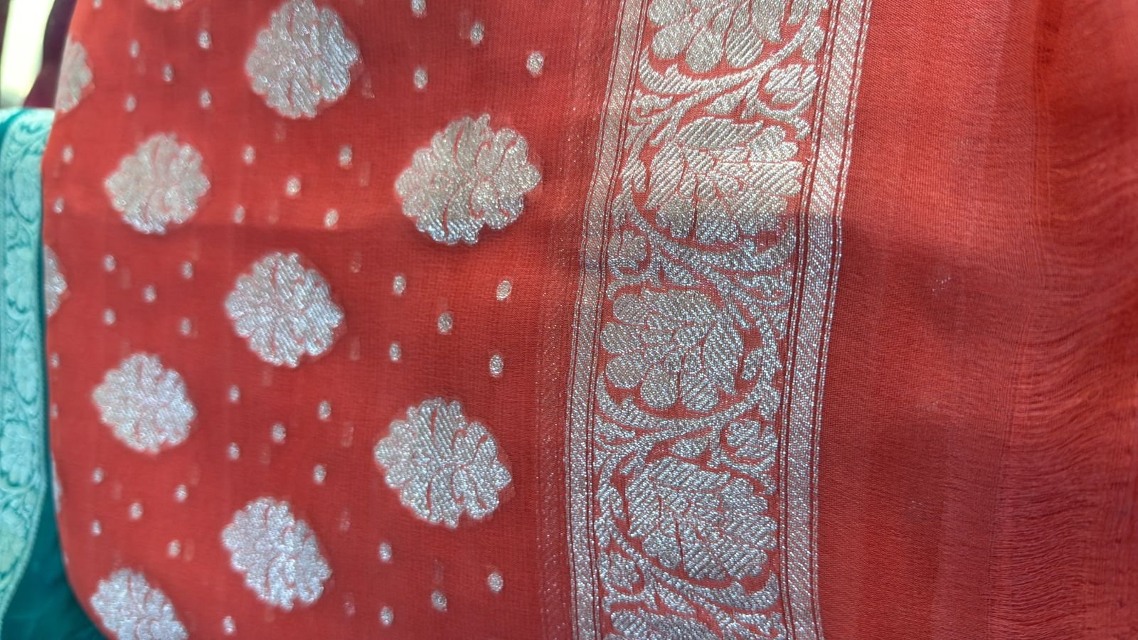 3 Piece Pure Georgette Banarasi Suits Set