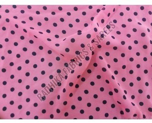 Dotted Georgette Fabric