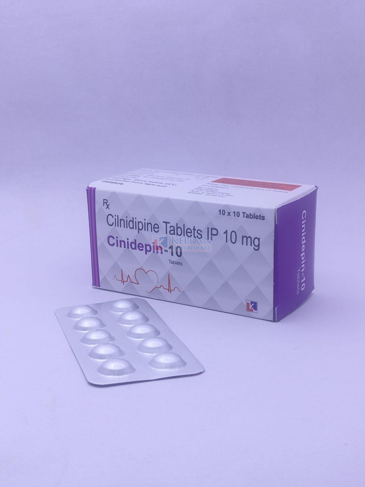 Cinidepin 10mg Cilnidipine Tablets