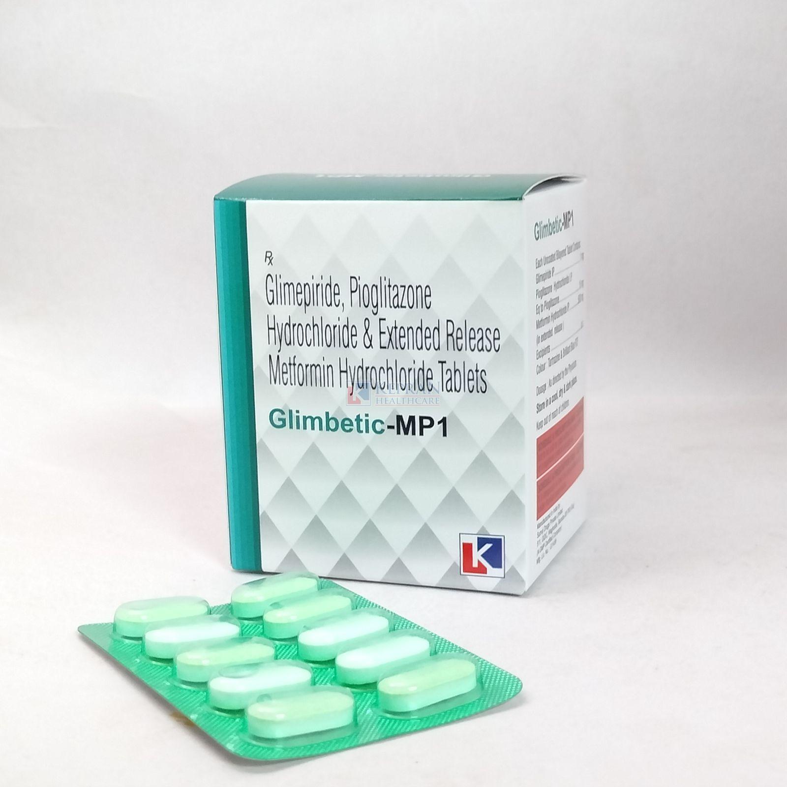 Glimbetic MP1 Glimepiride Metformin Hydrochloride Tablets