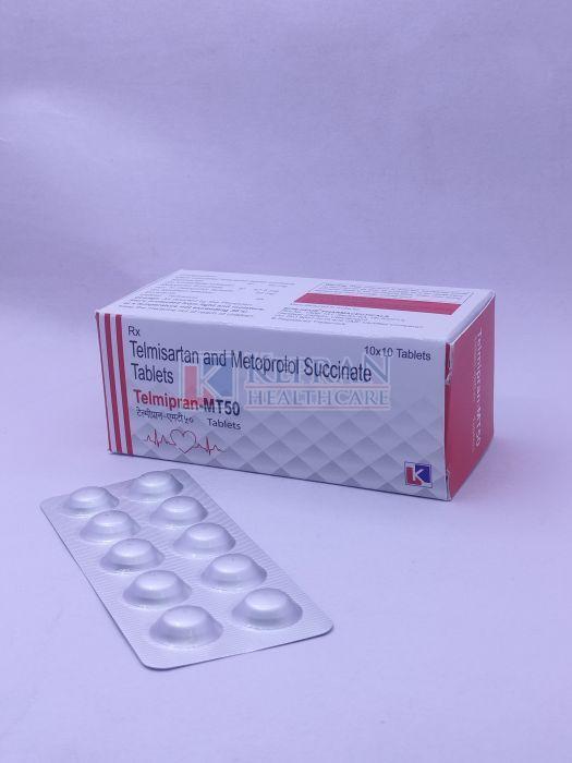 Telmipran Mt 50mg Telmisartan Metoprolol Succinate Tablets