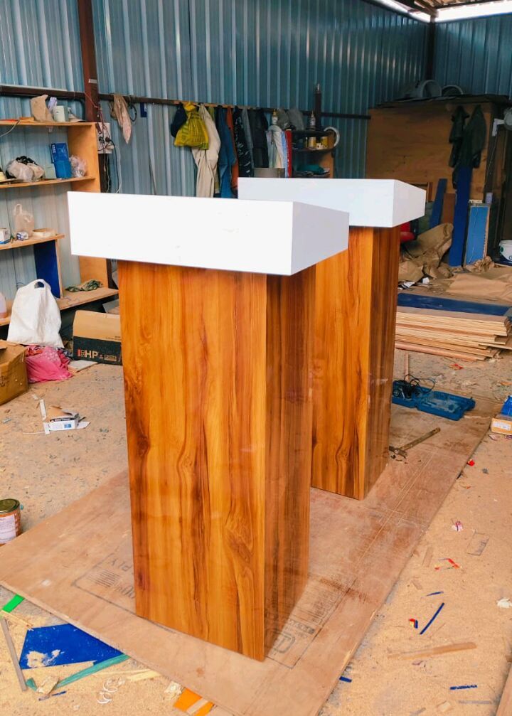 Wooden Podium Lecture Stand