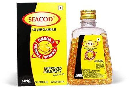 Seacod 300mg Pure Cod Liver Oil Capsules