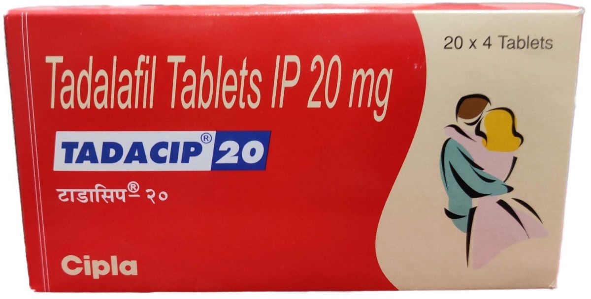 Tadacip 20mg Tadalafil Tablets