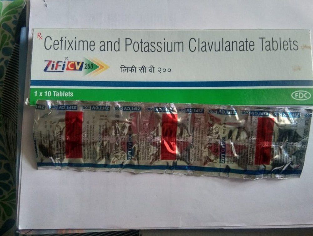 Zifi CV 200mg Cefixime Potassium Clavulanate Tablets