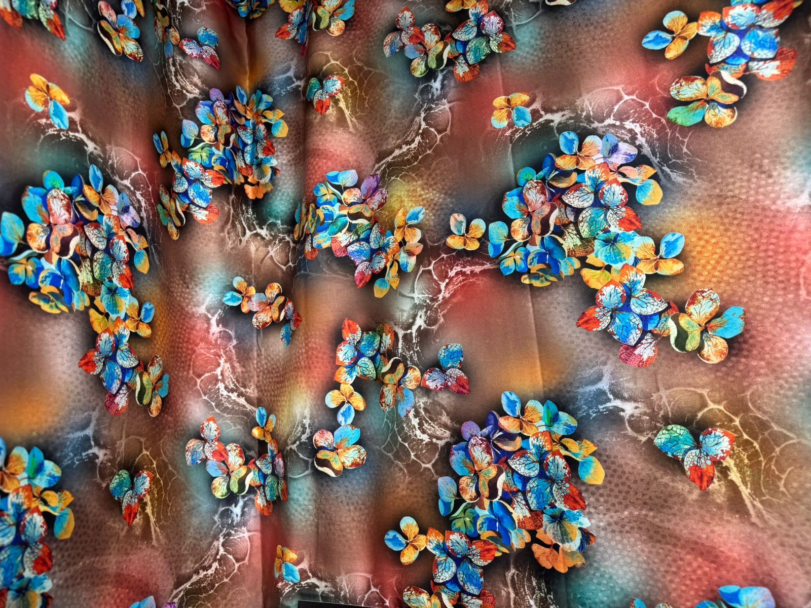 Elegant Floral Cotton Printed Fabric