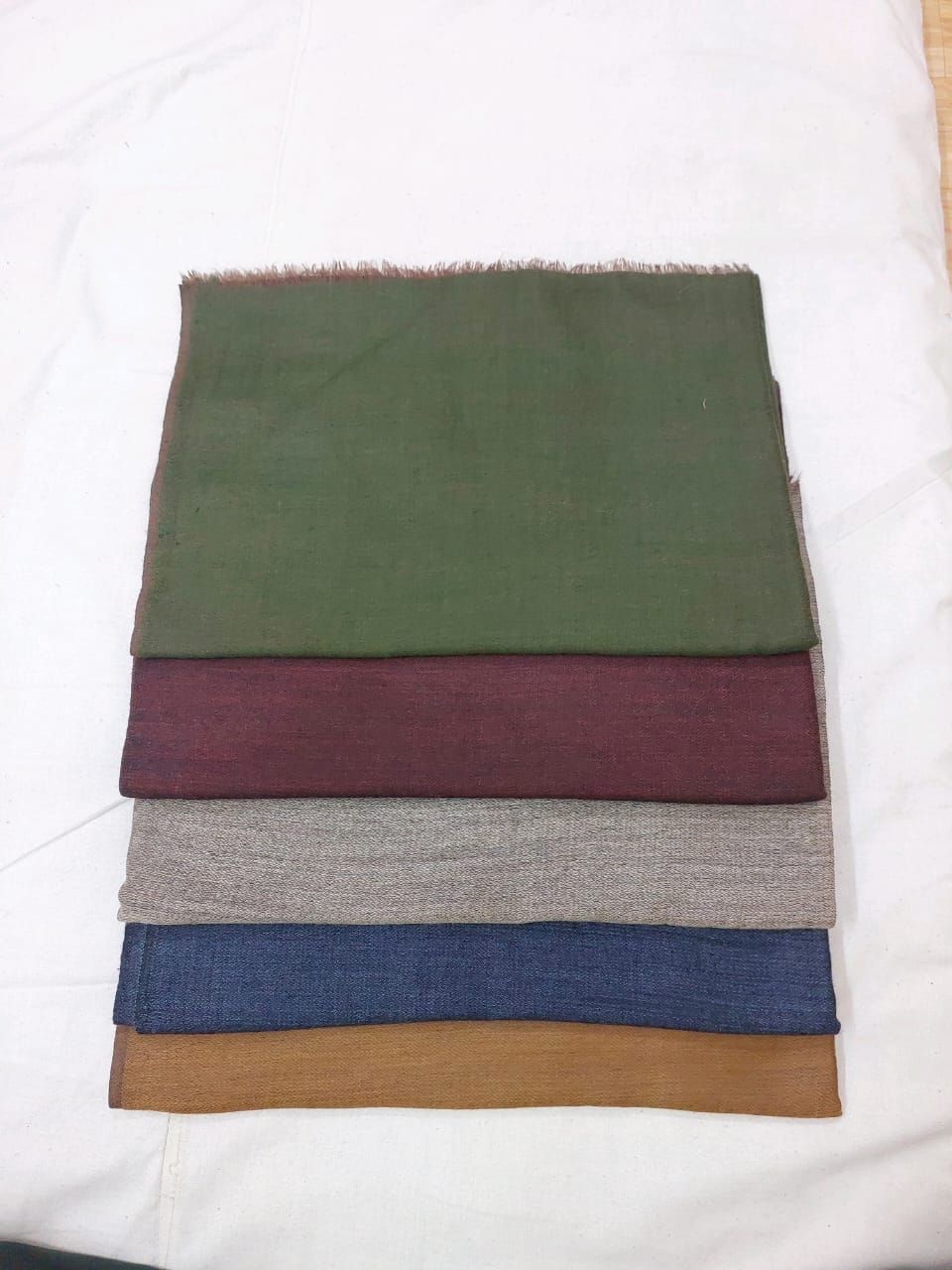 Ladies Dual Tone Fine Wool Reversible Stole