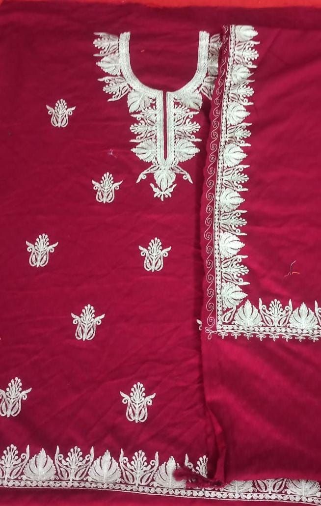 Ladies Paisley Woolen Embroidery Suit