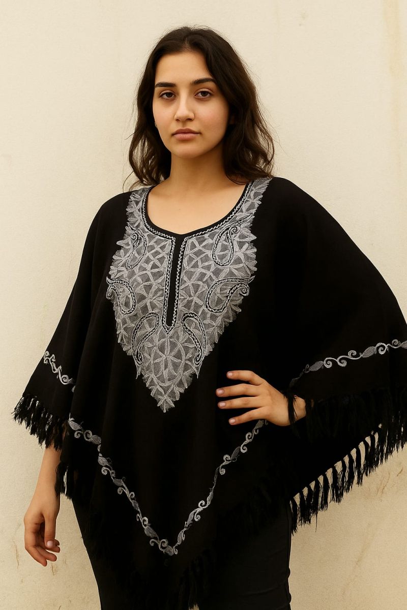 Woolen Embroidery Ponchos