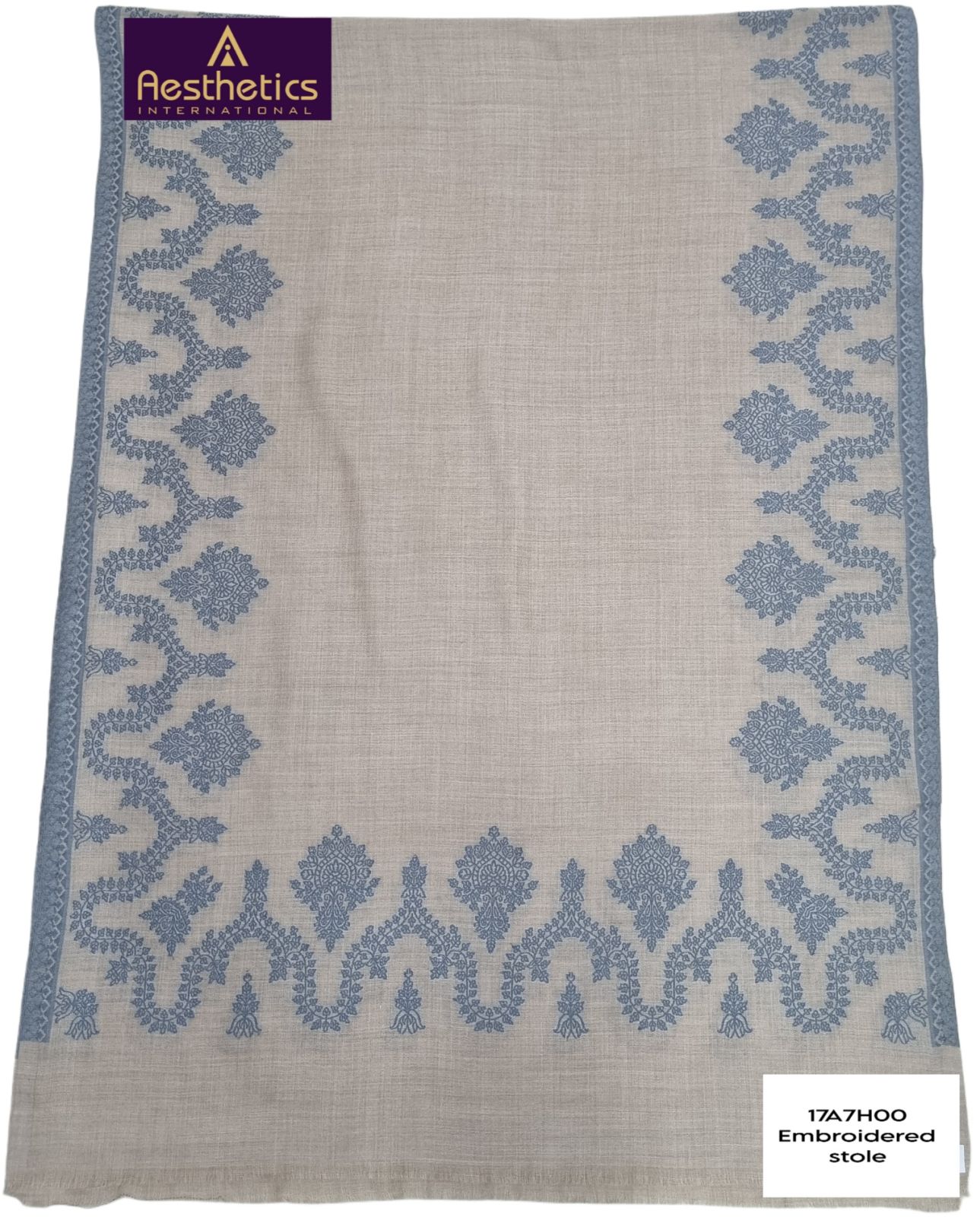 Embroidered Border Stoles