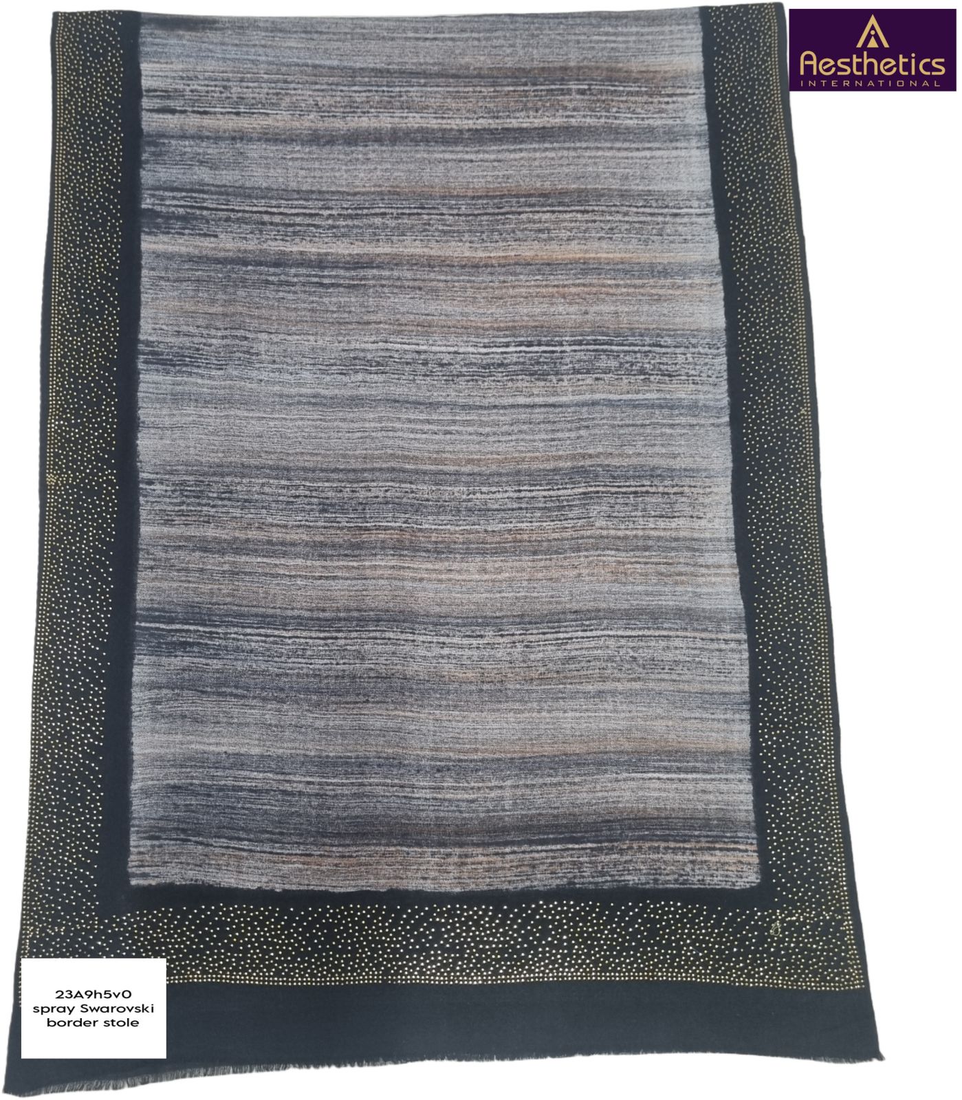 Spray Swarovski Border Stole