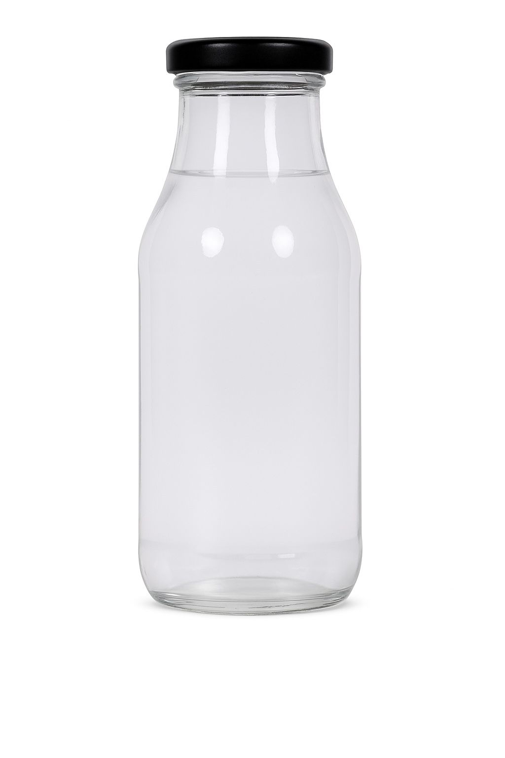 265ml Ultra Clear Glass Milk Bottle