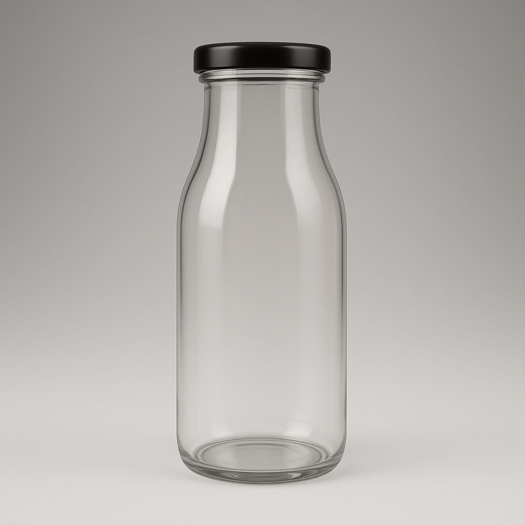 500ml Ultra Clear Glass Milk Bottle