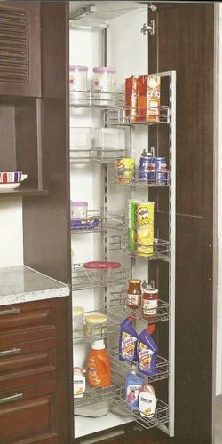 Stainless Steel Kitchen Pantry Pull Out Basket