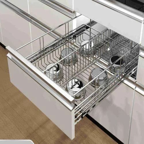 Stainless Steel Modular Kitchen Basket Rack