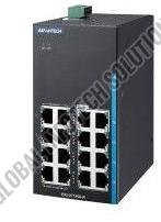 EKI-2716GIR 16-Port Gigabit Unmanaged Industrial Ethernet Switch with Redundancy