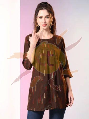 Ladies Brown Tunic Top