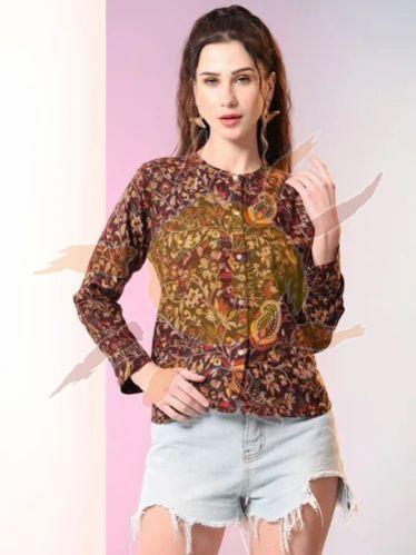 Ladies Full Sleeves Printed Tunic Top