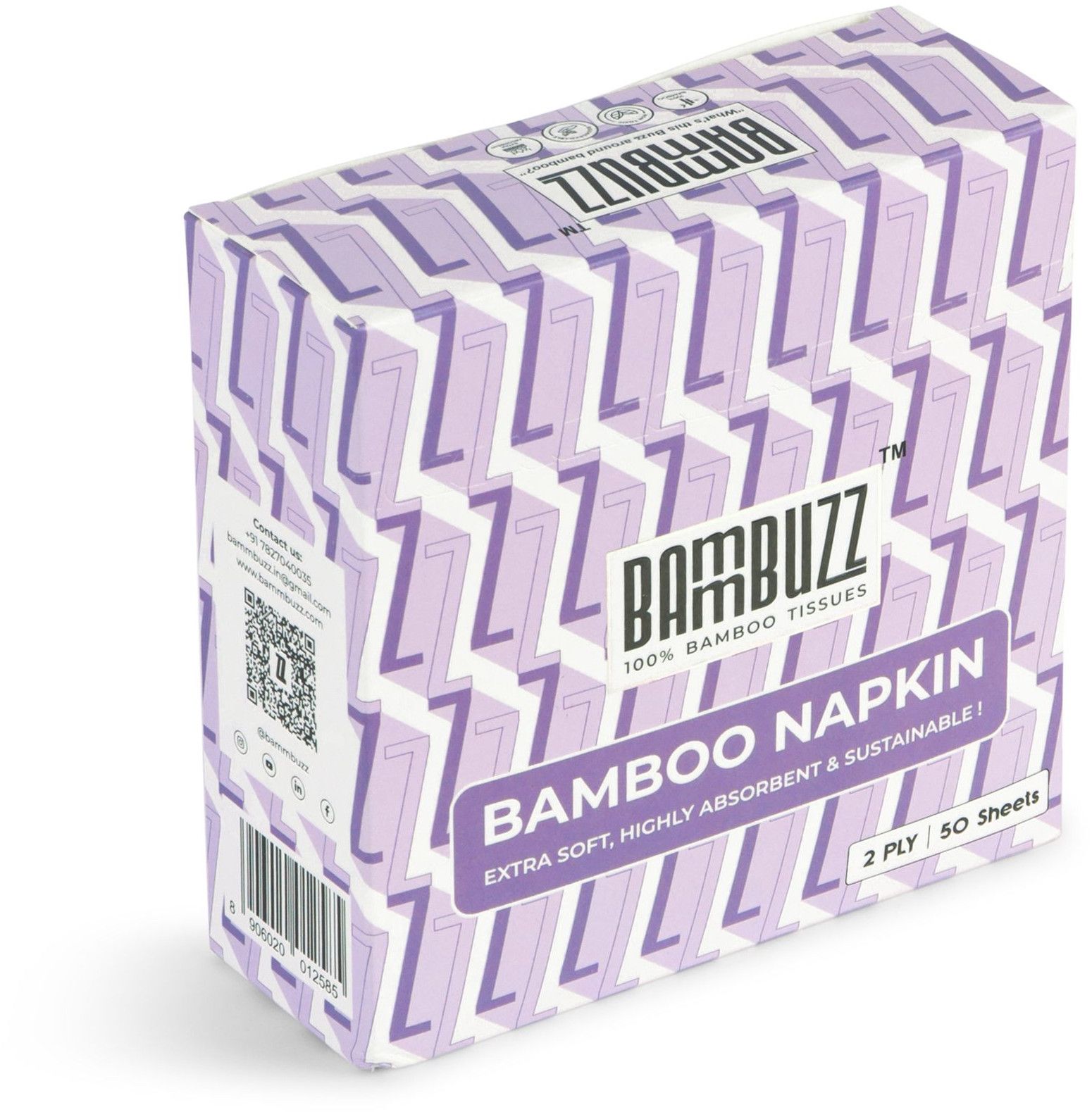 Bammbuzz Lilac Bamboo Napkin