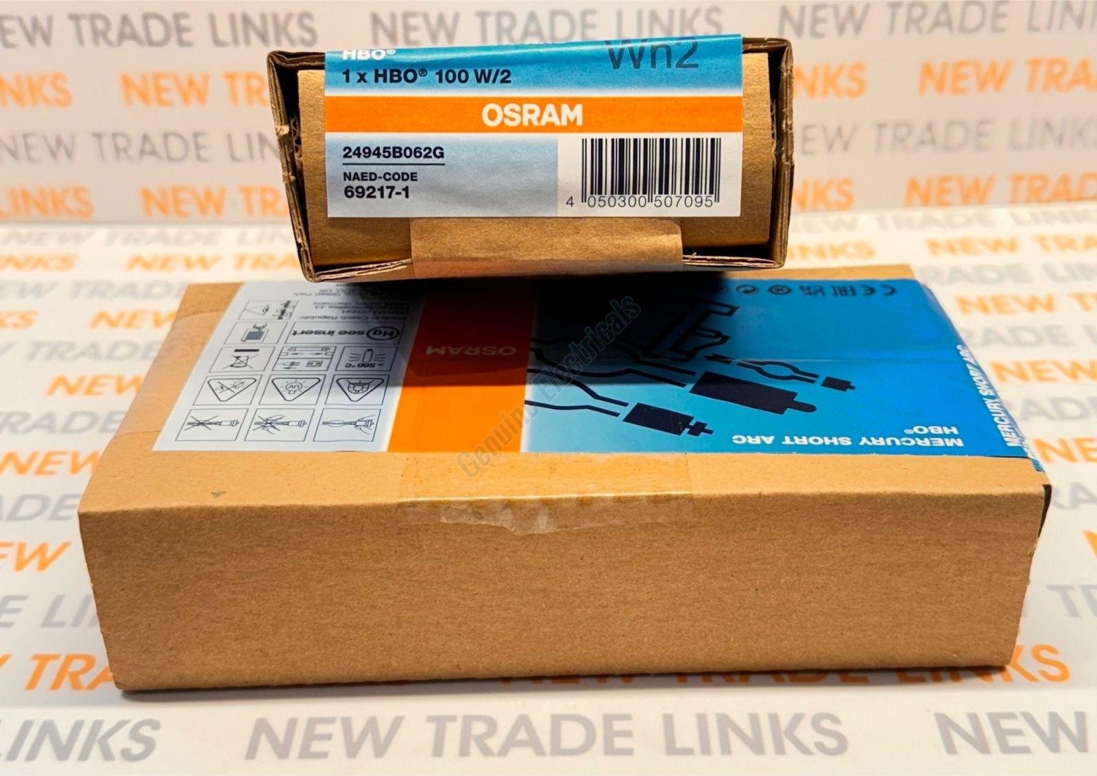 Osram Hbo 100W/2 Short ARC Mercury Lamp