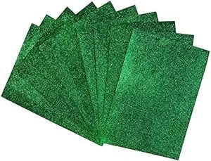 Dark Green A4 Size Glitter Paper Sheet