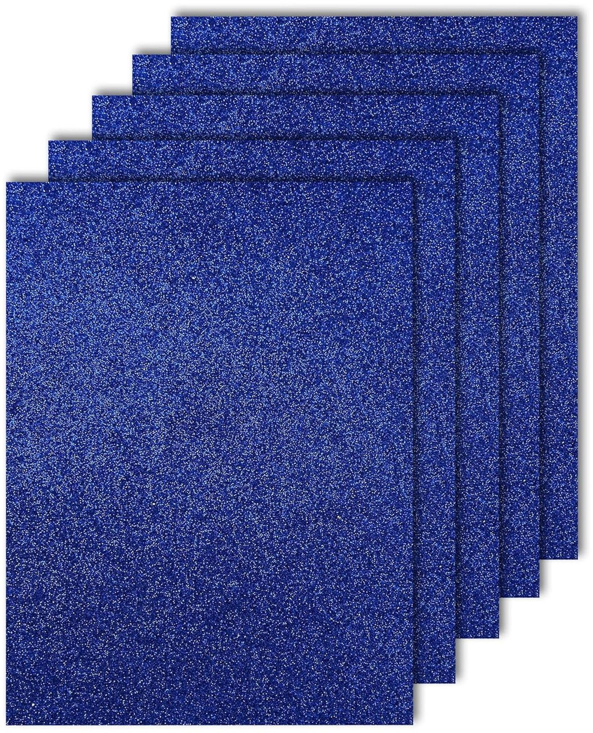 Navy Blue A4 Size Glitter Paper Sheet