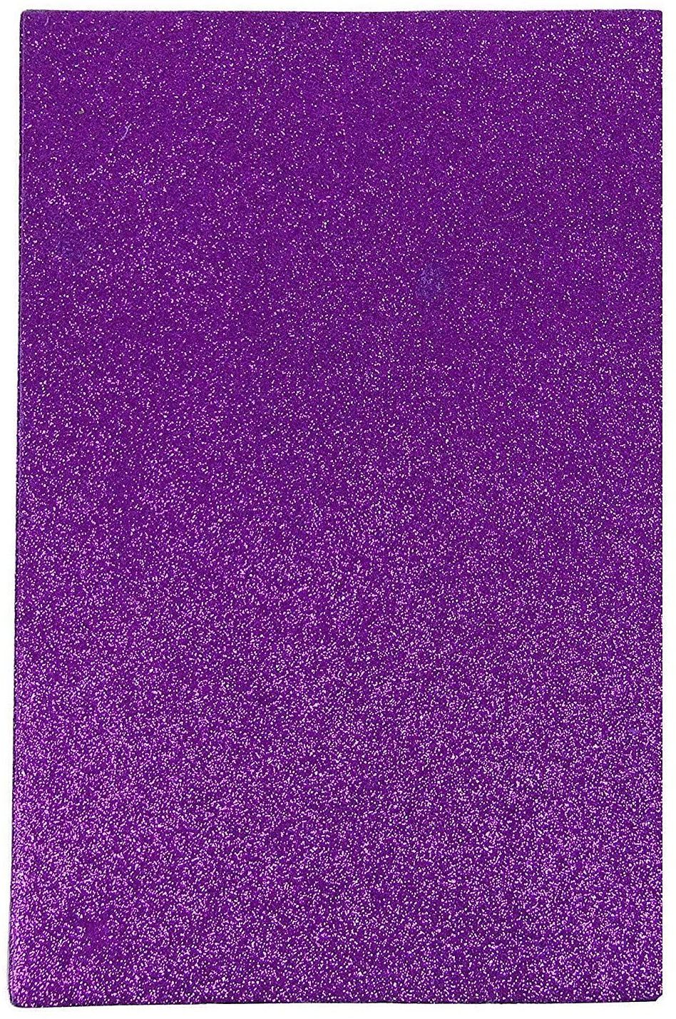 Pruple A4 Size Glitter Paper Sheet