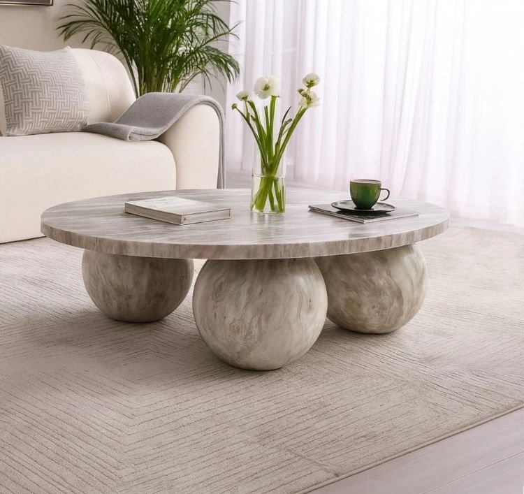 Butterscotch Marble Coffee Table