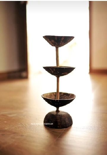 Coconut Shell Flower Vase