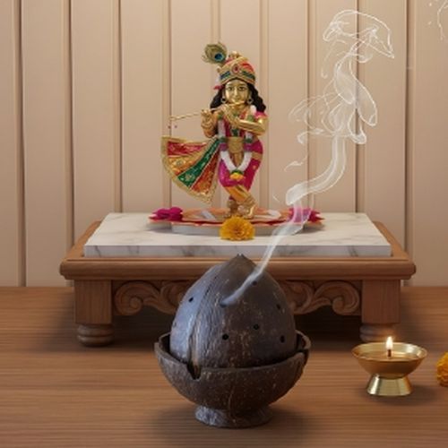 Coconut Shell Incense Stands