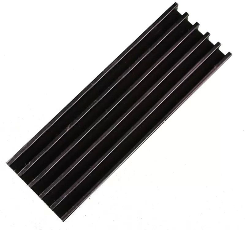 150x50x14 Mm Black Aluminium Heat Sink