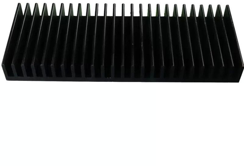 180x70x20 Mm Black Aluminium Heat Sink