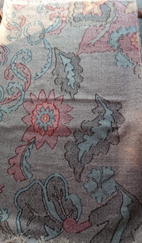 Floral Pastel Design Handmade Woollen Rug