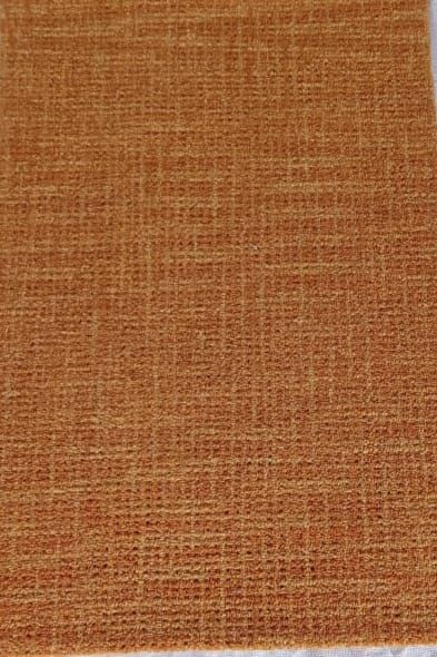 Solid Textured Orange Handmade Woollen Carpet