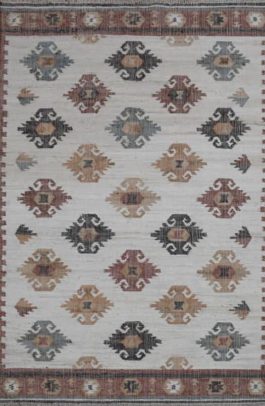 Traditional Kilim Style Handmade Jute Carpet