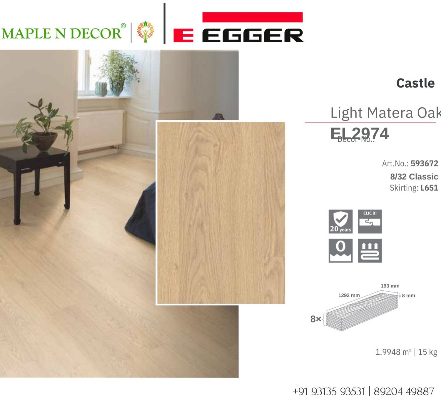 Egger Wood Flooring 8MM AC 4