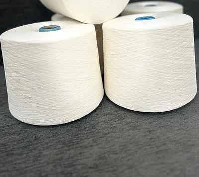 30 NE White Ring Spun Cotton Yarn