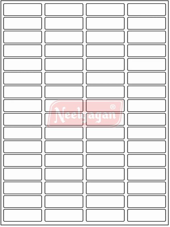 38x21x65mm Neelgagan A4 Address Label