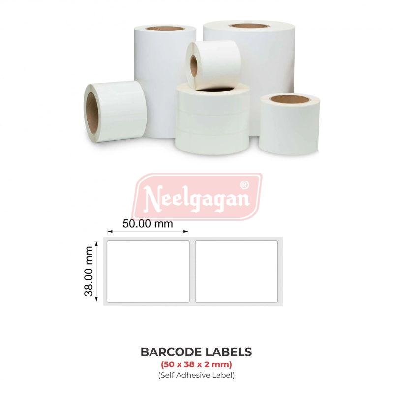 50x38x2mm Barcode Labels Roll