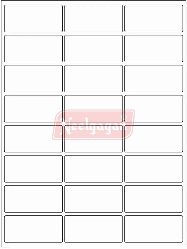 64mm X 34mm X 24 Neelgagan A4 Address Label